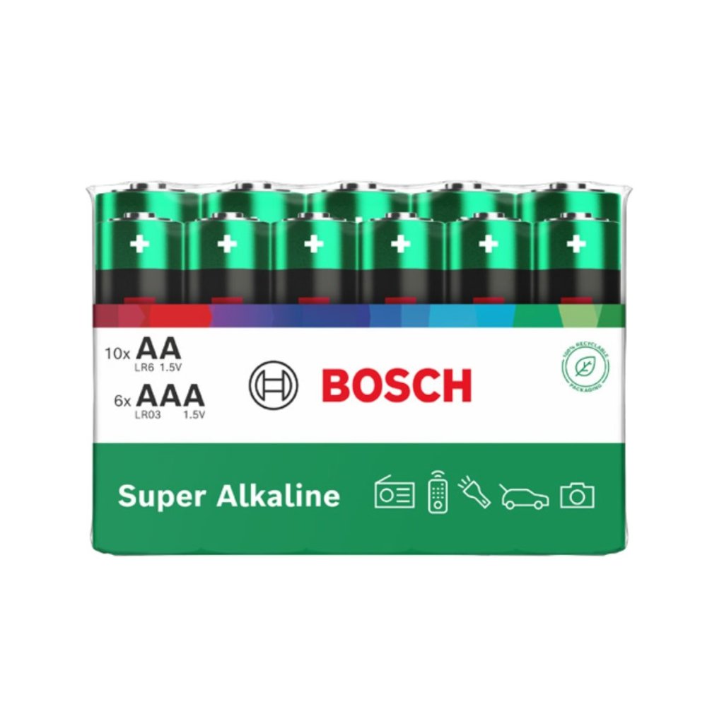 Bosch Super Alkaline 10xAA, LR6, 6xAAA, LR03 zsugorodik