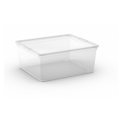 C-BOX M 18 literes, átlátszó tárolódoboz, átlátszó