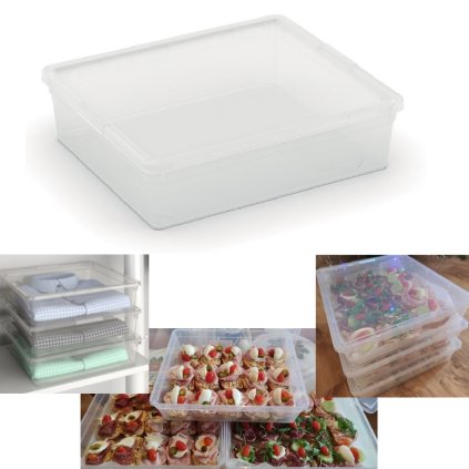 Tárolódoboz C-BOX Flat 9l, átlátszó