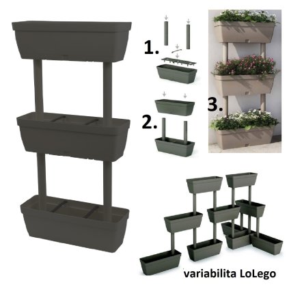 Cserepek készlete öntözőrendszerrel