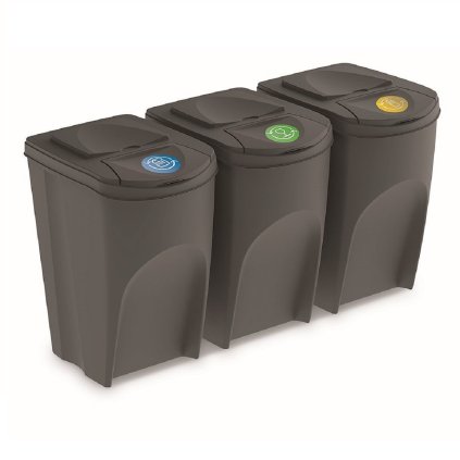 SORTIBOX hulladékgyűjtőkészlet, 3x35l