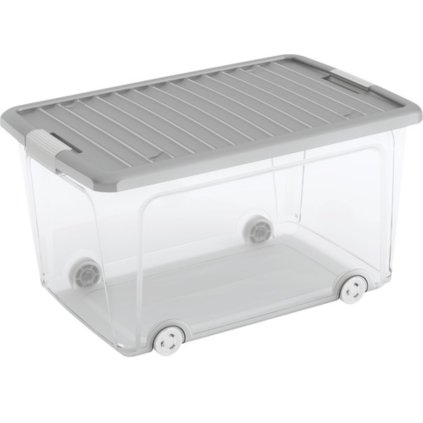 Tárolódoboz W BOX L, szürke