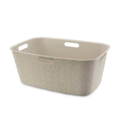 Tisztító kosár LAUNDRY HAMPER 45L, bézs színű