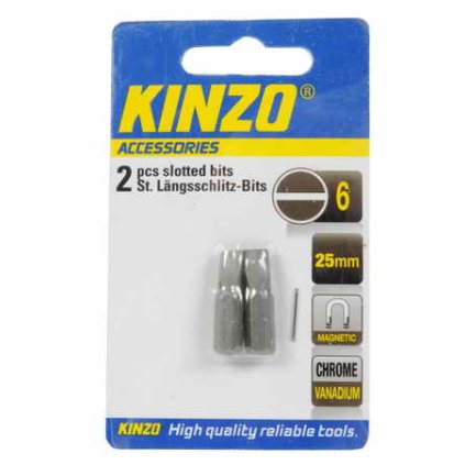 Bit készlet 6mm - 2db, 25 mm - mágnes
