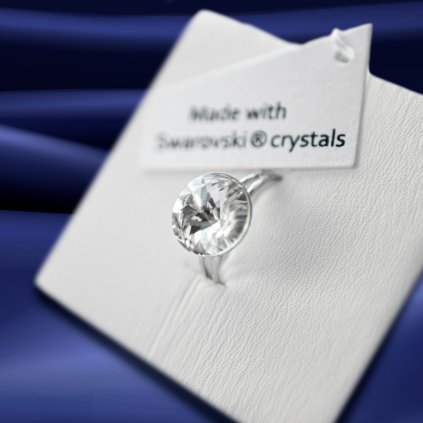 Gyűrű Amabile készült Swarovski kristályokkal