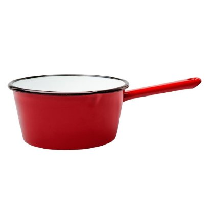 Zománc serpenyő 16cm 1,23l piros