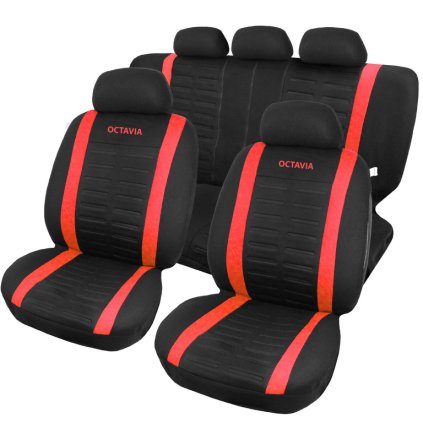 MADRID OCTAVIA üléshuzat fekete/piros