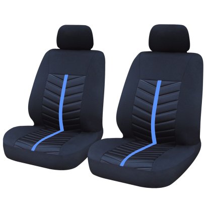 Autóülés huzatok CHARLES fekete/kék 2db