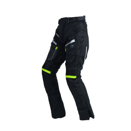 Női moto nadrág FIORANO textil fekete/zöld L