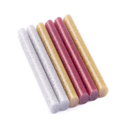 11mm x 100mm-es olvasztható patronok csillámokkal - 6db