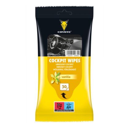 COYOTE Törlőkendők Cockpit vanília 30 db