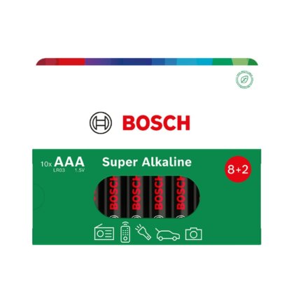 Bosch Super Alkaline AAA, LR03 10db