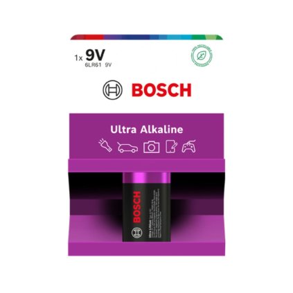 Bosch Ultra lúgos 9V, 6LR61 1 db