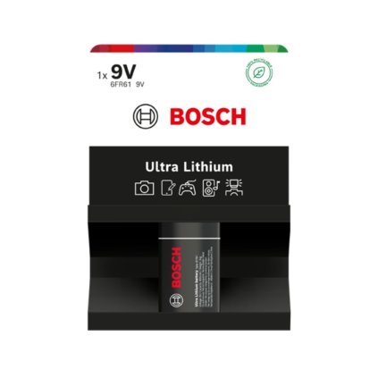 Bosch Ultra lítium 9V, 6FR6 1 db