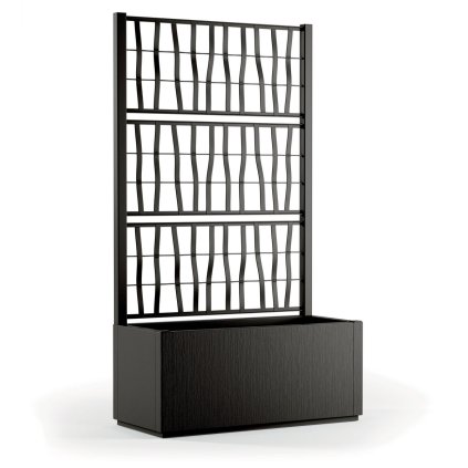 ETHICA virágtartó rácsos/rácsos 80cm, sötétszürke