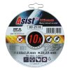 Acél/INOX vágókorong-készlet 115 x 1mm, 10db konzervdobozban ASIST 03-2115