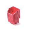 Tárolódoboz készlet 10db BINEER SHORT 118x98x70 mm piros