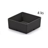 4 darabos műanyag szerszámos doboz készlet UNITE BOX 110x110x112 fekete
