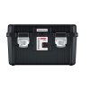 Szerszámtáska fémmel. Nehéz zárak fekete 585x360x337