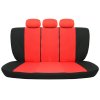 Autóülés huzatok DG FABIA fekete/piros