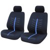 Autóülés huzatok CHARLES fekete/kék 2db