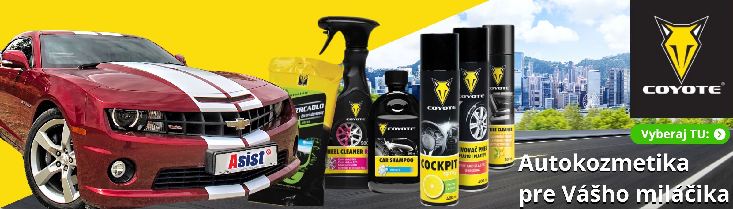 Nabídka autokosmetiky COYOTE
