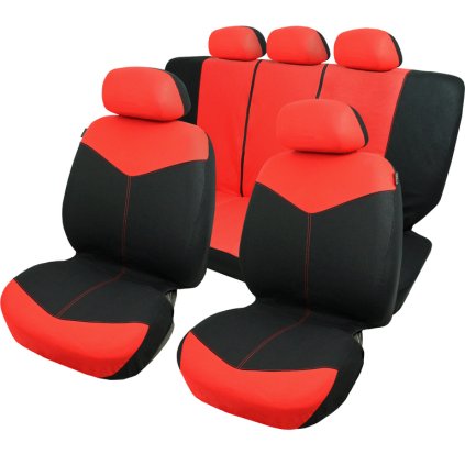 Autopoťahy DG čierna/červená