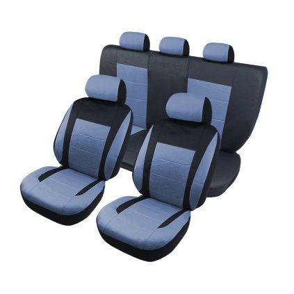 Autopoťahy ELEGANCE čierna/modrá