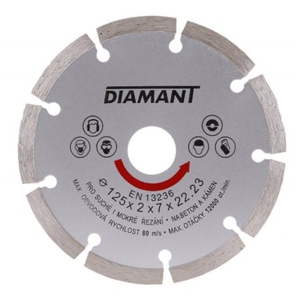 Kotúč diamantový DIAMANT 125x2x22.2mm segment