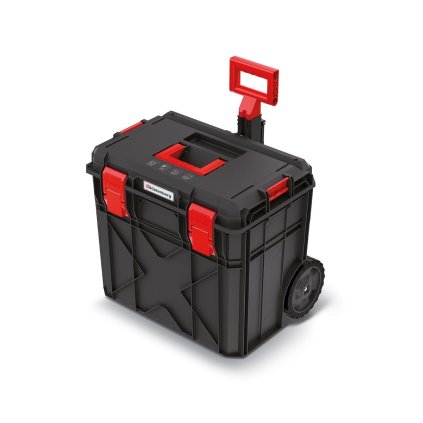 Súprava 0 + Kufor na náradie s transp. kolieskami X BLOCK PRE čierny 546x380x510 + Kufor na náradie X BLOCK PRE čierny 546x380x407