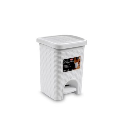 Odpadkový kôš do kúpeľne Elegance 6 l, biely