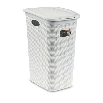 Kôš na bielizeň Elegance 36 l, biely