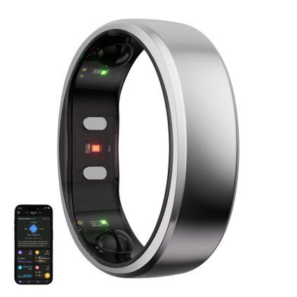 Prsteň Smartring RingConn Gen 2 (veľkosť 14, strieborný)