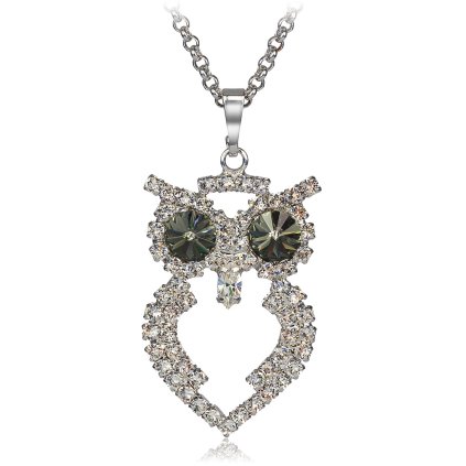 Náhrdelník Sova. MADE WITH SWAROVSKI ELEMENTS