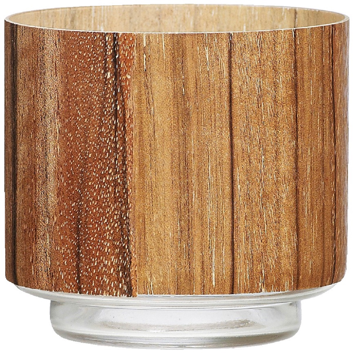 BOLSIUS Svietnik na čajovú sviečku GLOW brown M
