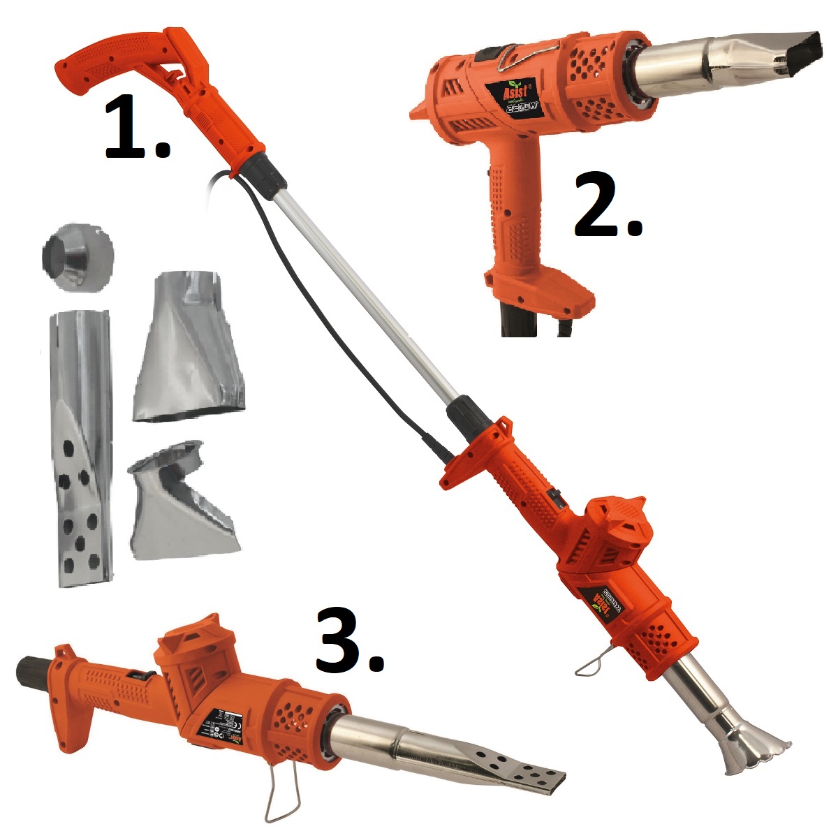 ASIST smart garden Elektrický vypaľovac trávy a buriny 2000W 3v1