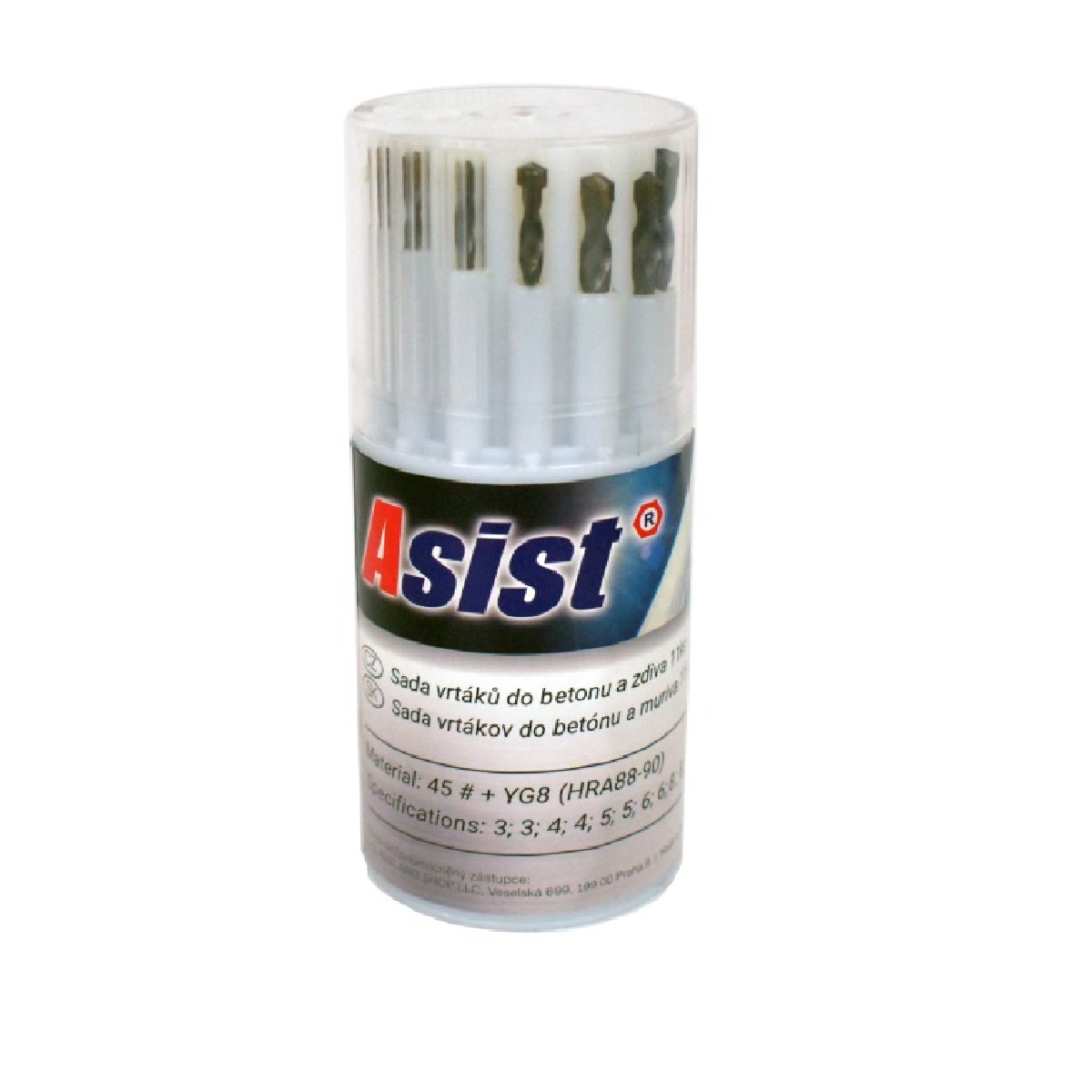 ASIST Sada vrtákov do betónu a muriva 11ks