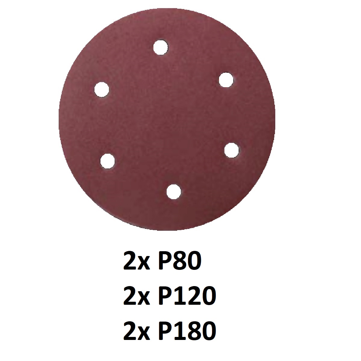 ASIST Sada brúsnych papierov - 2xP80, 2xP120, 2xP180 pre AE3S80