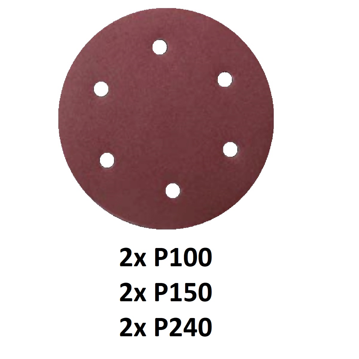 ASIST Sada brúsnych papierov - 2xP100, 2xP150, 2xP240 pre AE3S80