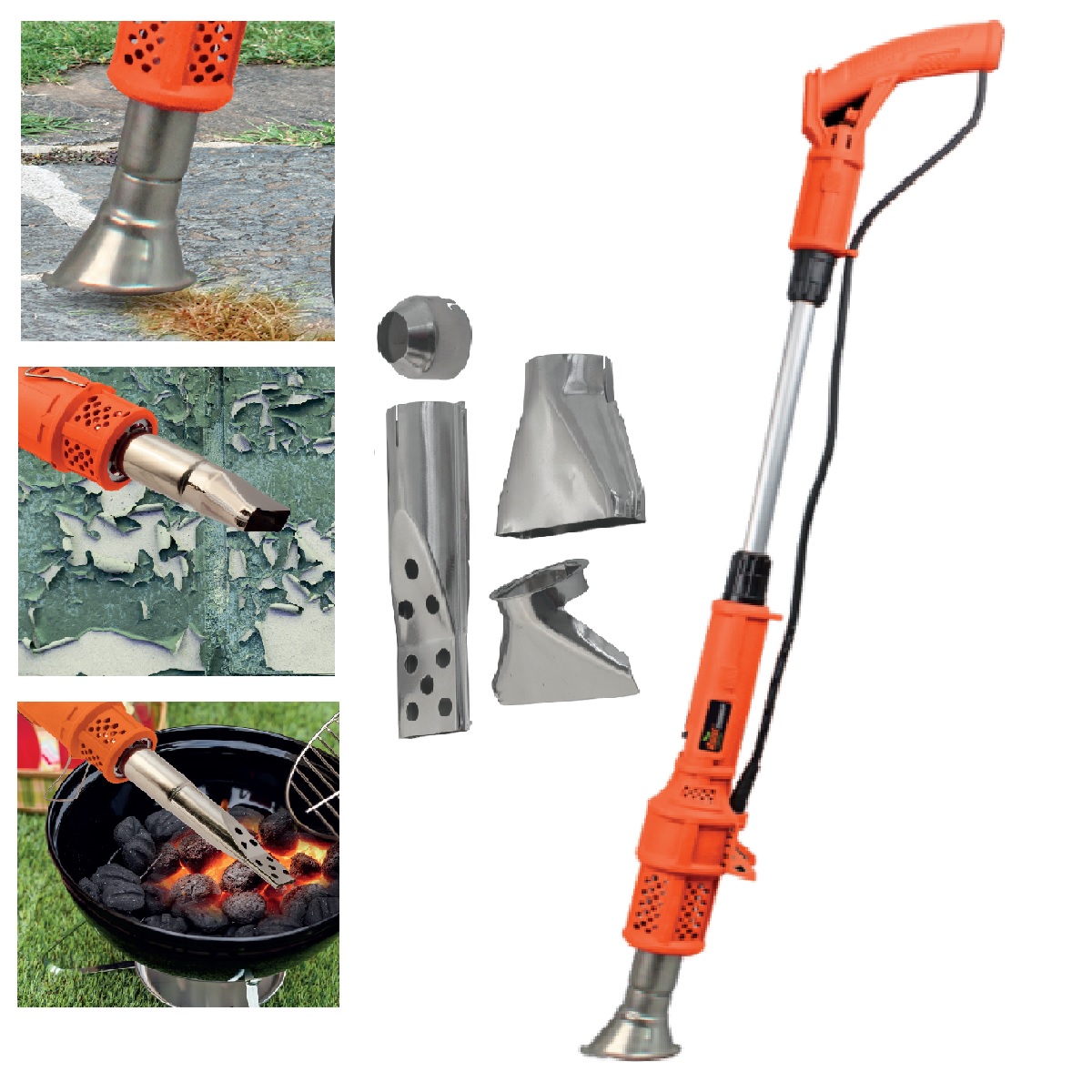 ASIST smart garden Elektrický vypaľovac trávy a buriny 2000W 3v1