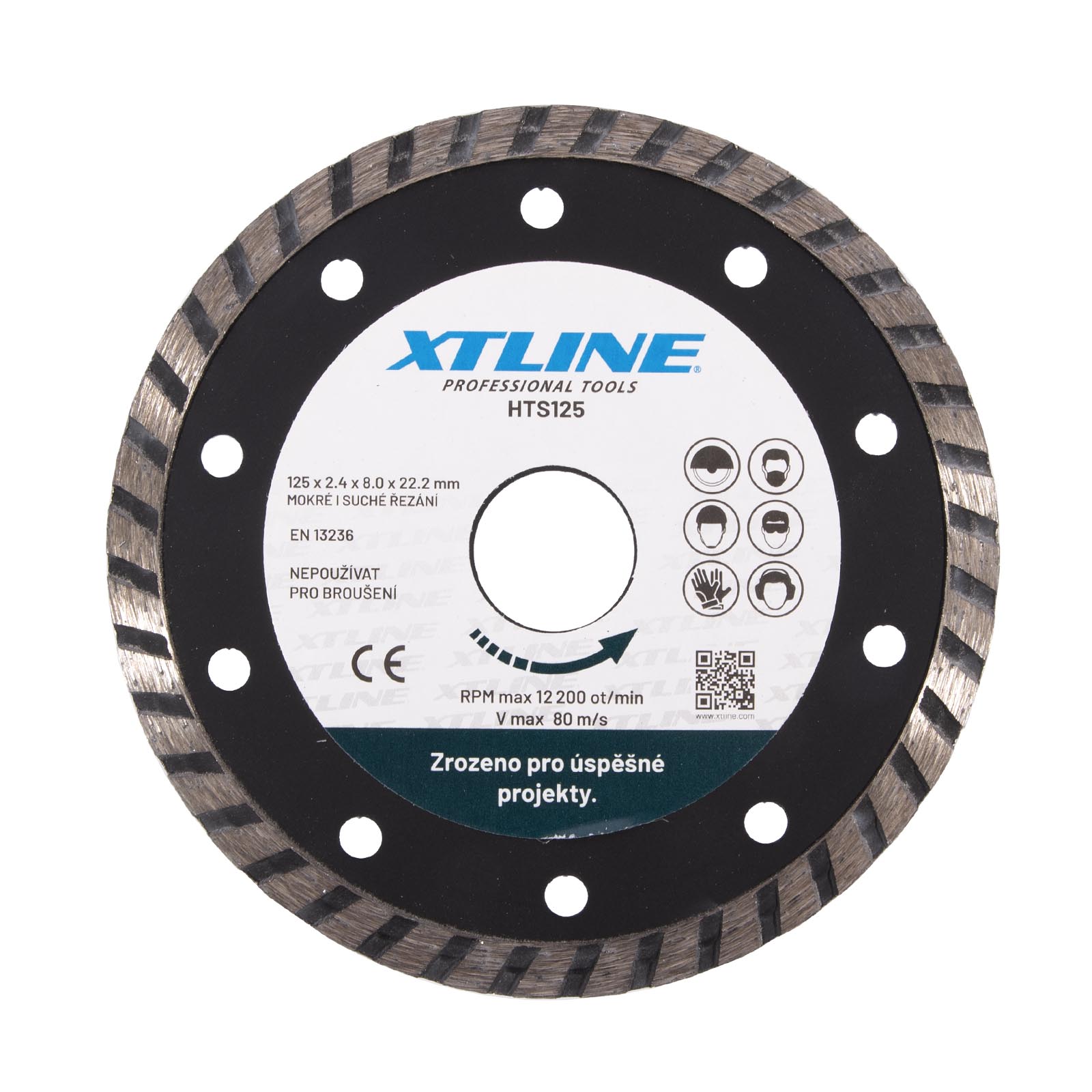 XTline Diamantový kotúč turbo - 125x2,4x22,2 mm