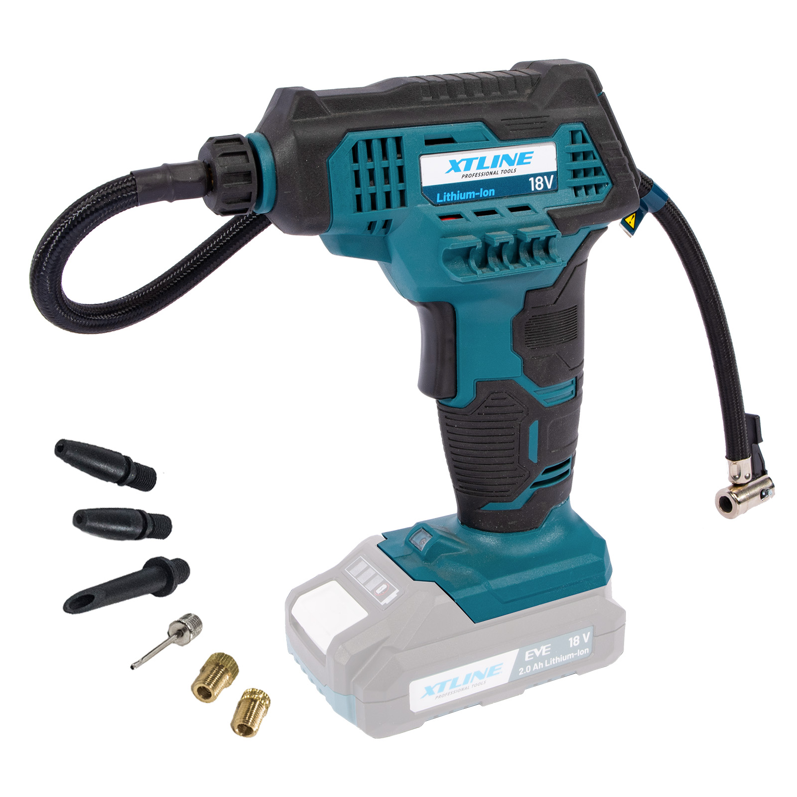 XTline Aku kompresor 18V a príslušenstvo