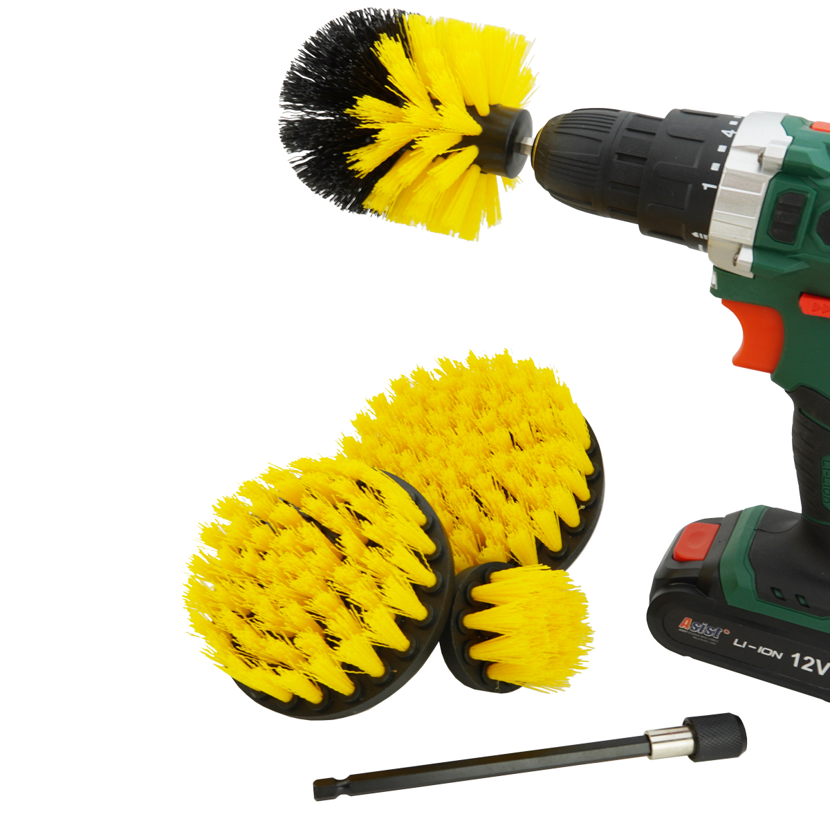 ASIST Sada univerzálnych kief - 4diely s nástavcom 15cm