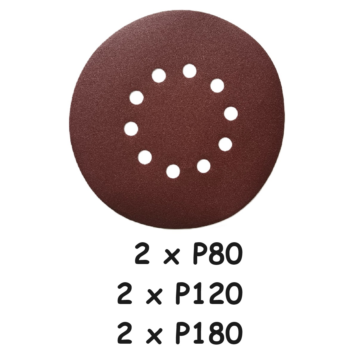 ASIST Sada brúsnych papierov - 2xP80, 2xP120, 2xP180 pre AE3S88