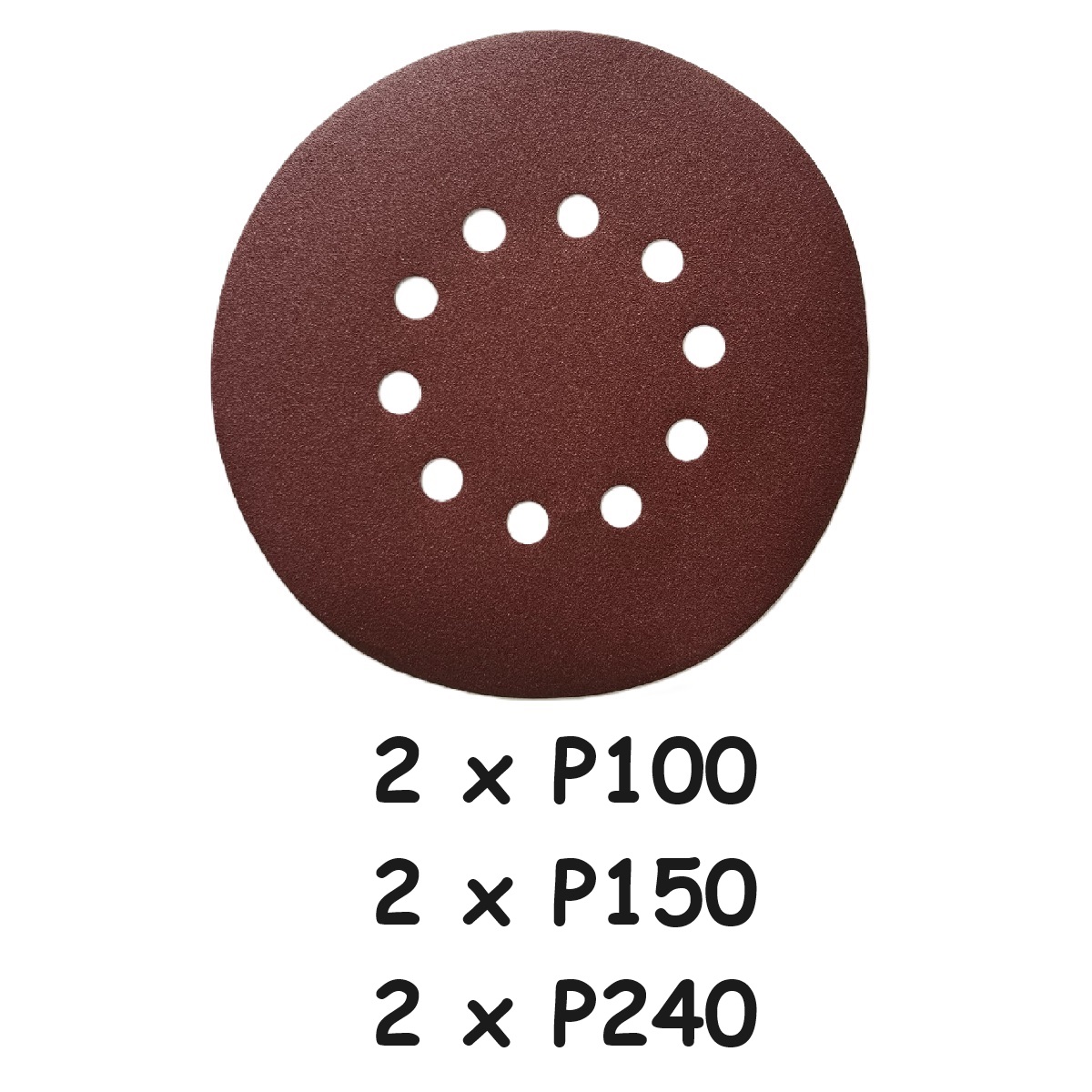ASIST Sada brúsnych papierov - 2xP100, 2xP150, 2xP240 pre AE3S88