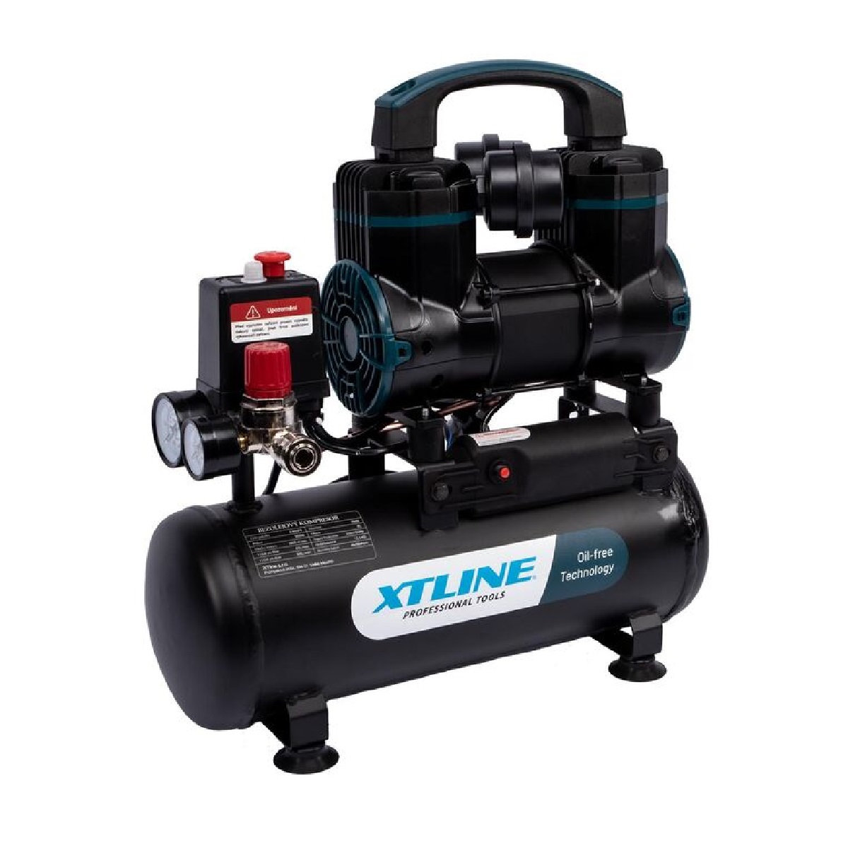 XTline Kompresor bezolejový 900W, 6l