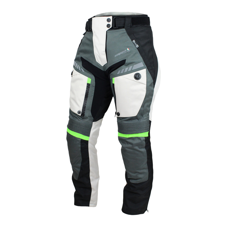 Cappa Racing Nohavice moto dámske FI RAN  textilné šedé / biele M Array: M