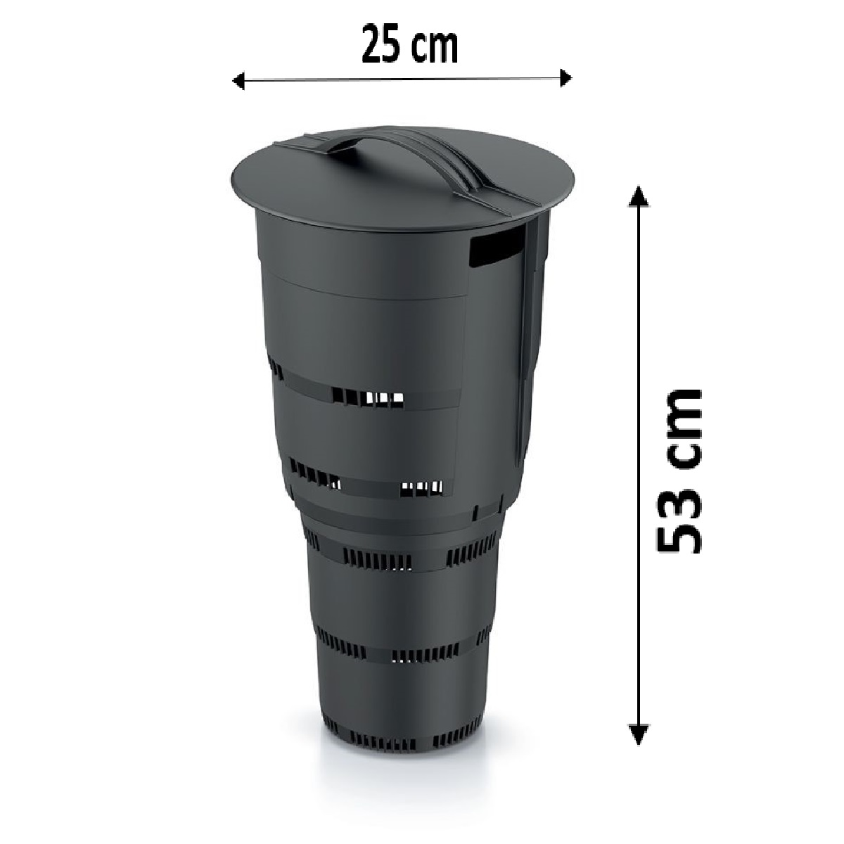 PROSPERPLAST Kompostér zapustený COMBIOSOIL čierny 25cm