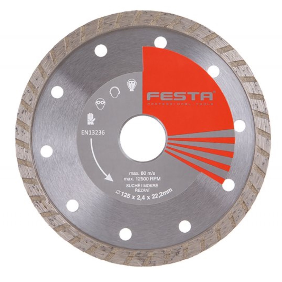 Kotúč diamantový FESTA TURB  125x2.4x22.2mm