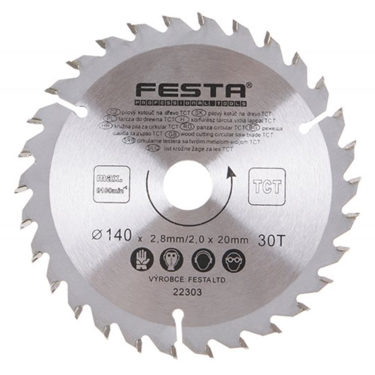 Kotúč pílový FESTA SK 140/2.8/20mm 30T
